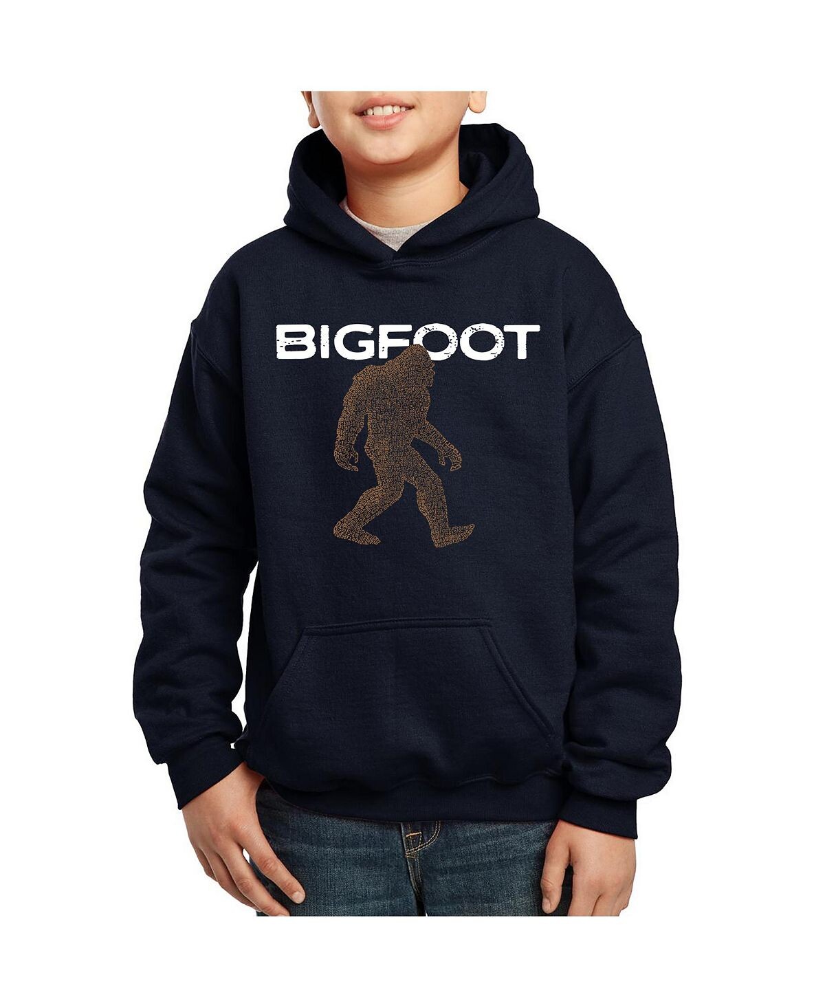 

Bigfoot — толстовка с капюшоном для мальчиков с принтом Word Art LA Pop Art