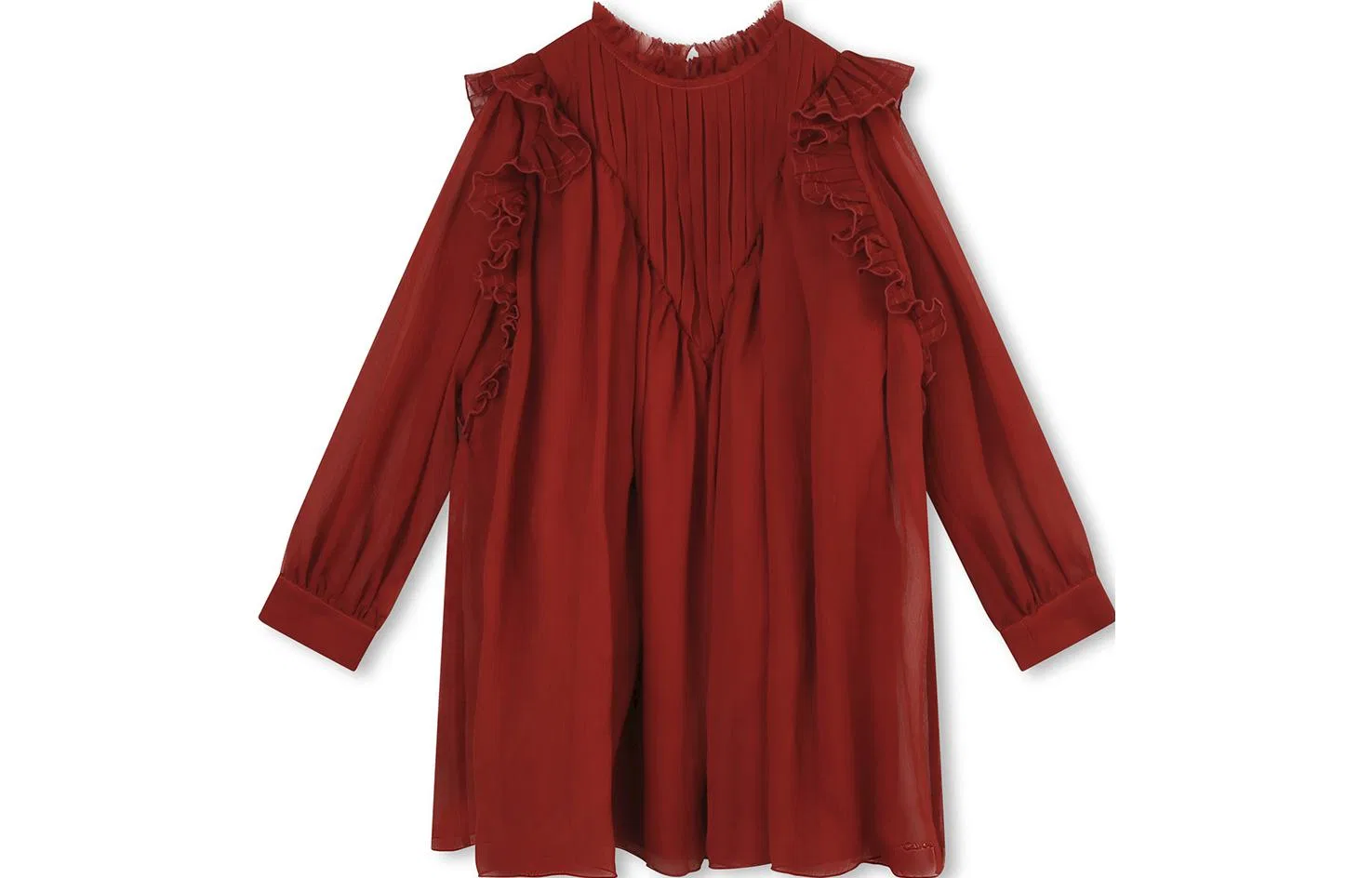 Chloé Платье с длинным рукавом Chloe Red Kids
