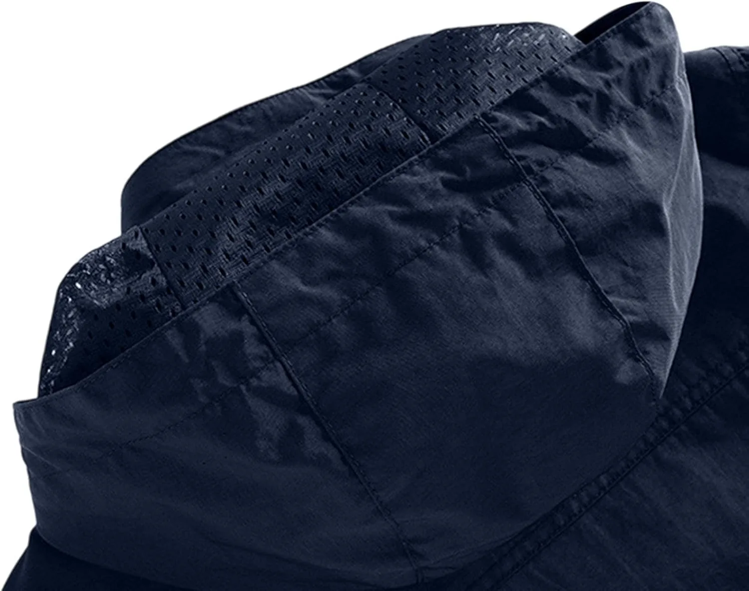 Мужская легкая водонепроницаемая куртка с капюшоном, повседневная ветровка, куртка для активного отдыха, путешествий, походов, велоспорта Generic, темно-синий — фото 4