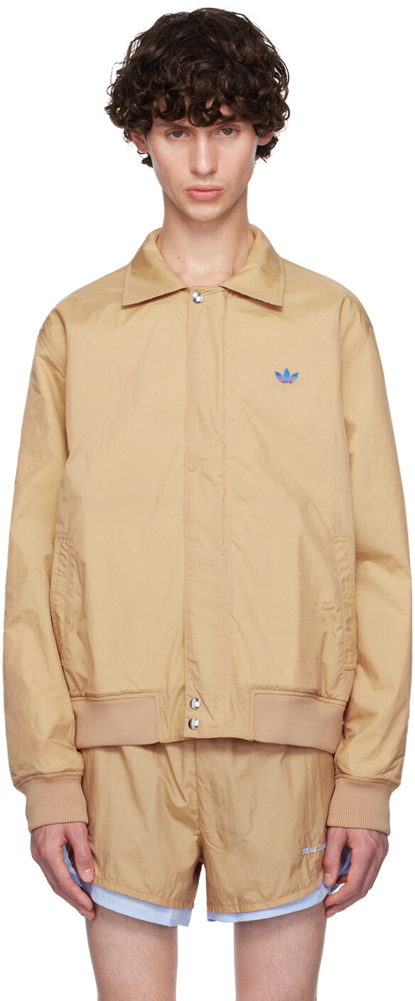 

Бежевая двусторонняя куртка Adidas Originals Edition Harris Wales Bonner, Beige/Jacquard