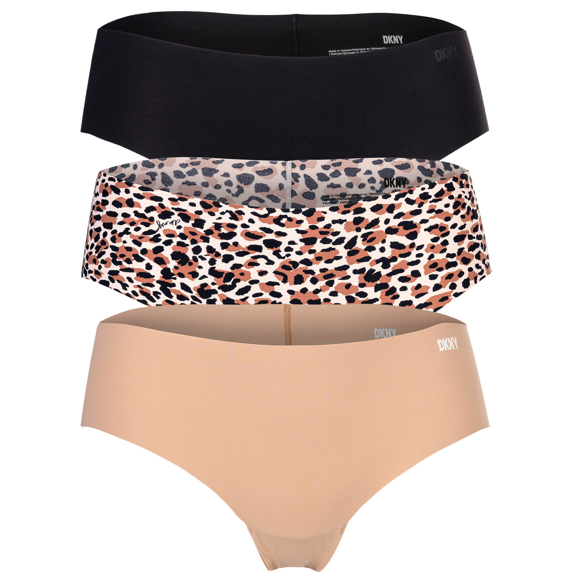 

Трусы DKNY 3er Pack, цвет Schwarz/Beige/Leo