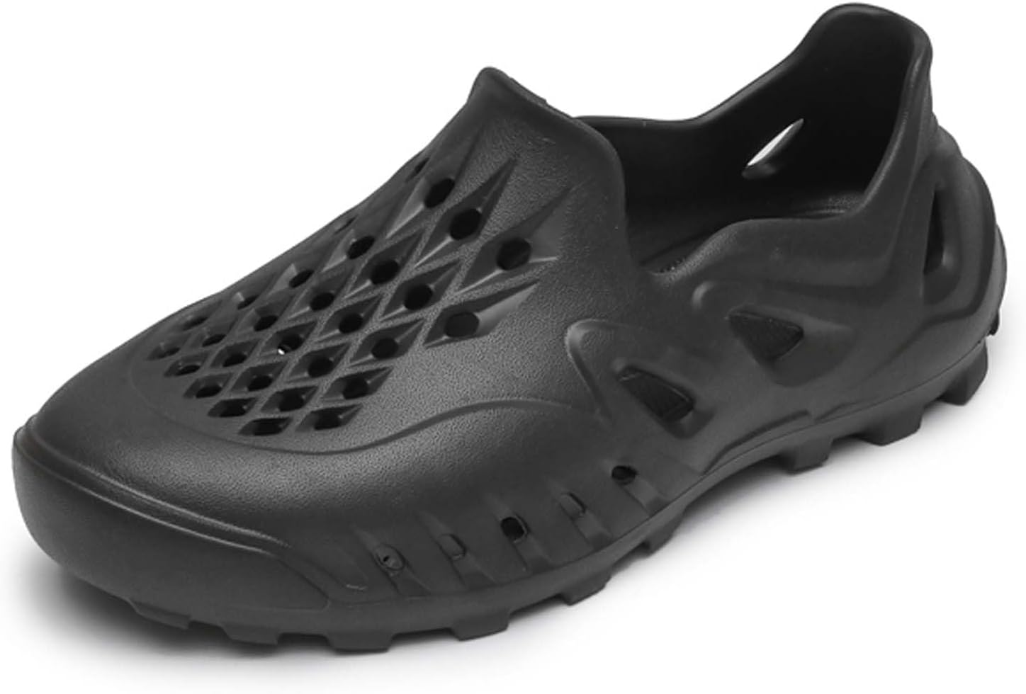 

DZBAJRQM Мужские и женские сандалии Летние дышащие шлепанцы с утолщенной подошвой Удобная повседневная обувь для сада, улицы, плавания, пляжа Быстро сохнущие водные туфли, черный