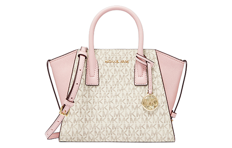 

Сумка через плечо Avril из коровьей кожи с аппликацией из искусственной кожи женская ванильно-белый/светло-розовый MICHAEL KORS