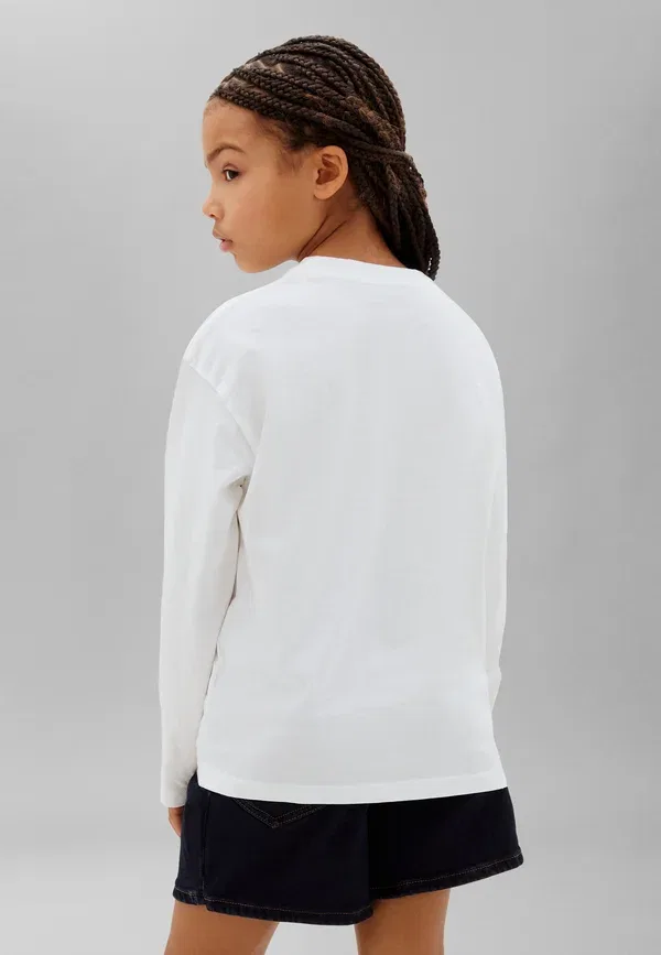 Лонгслив Calvin Klein Jeans, ярко-белый — фото 2