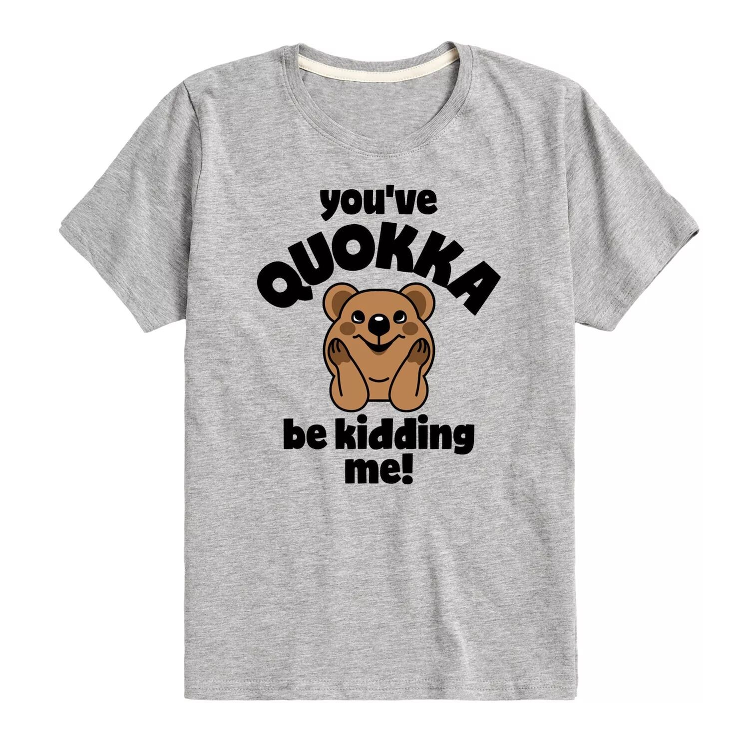 

Футболка с рисунком You've Quokka Be Kidding Me для мальчиков 8–20 лет Licensed Character, серый