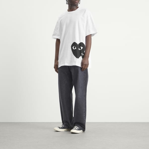 Футболка с логотипом U, трикотажная Comme Des Garçons Play, белый — фото 3