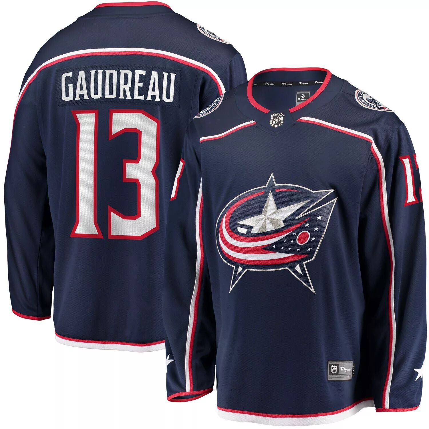 

Мужские фирменные темно-синие куртки Johnny Gaudreau Columbus Blue Jackets 2022 Breakaway Player Jersey Fanatics, Синий, Мужские фирменные темно-синие куртки Johnny Gaudreau Columbus Blue Jackets 2022 Breakaway Player Jersey Fanatics