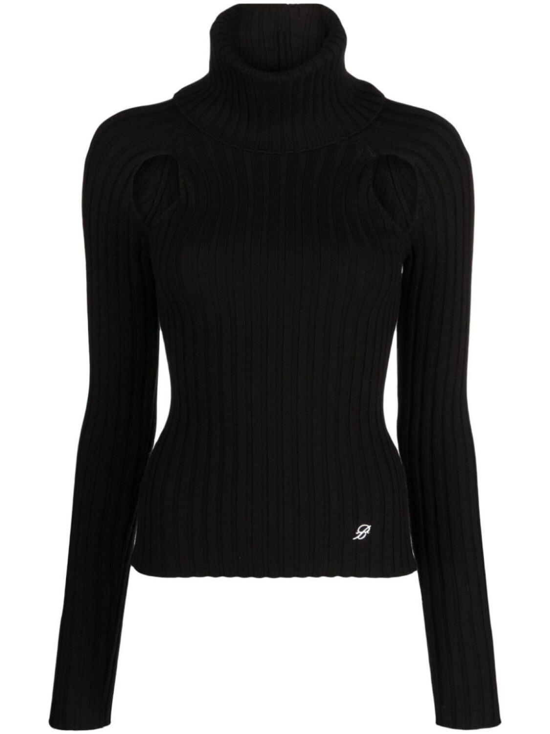 

Blumarine джемпер в рубчик, черный