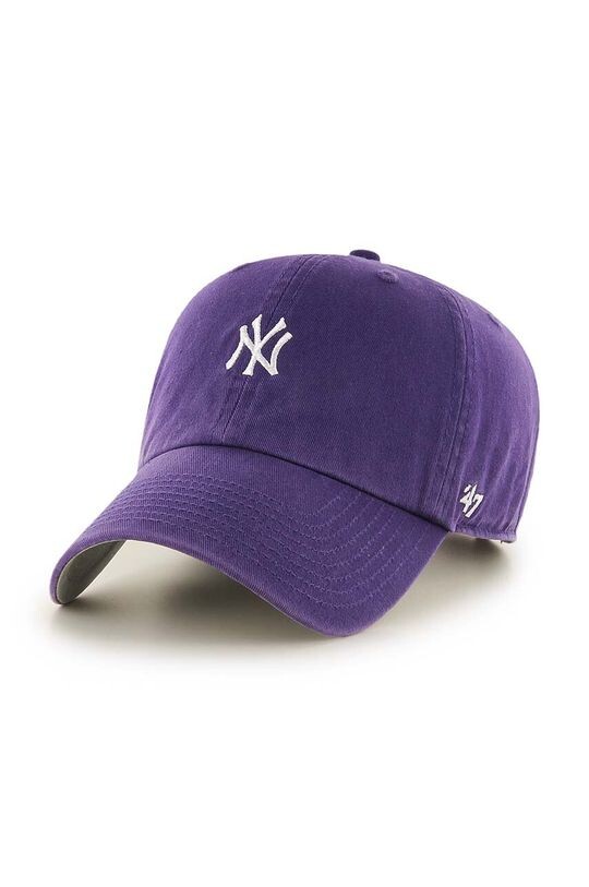 

Хлопковая бейсболка MLB New York Yankees 47brand, фиолетовый