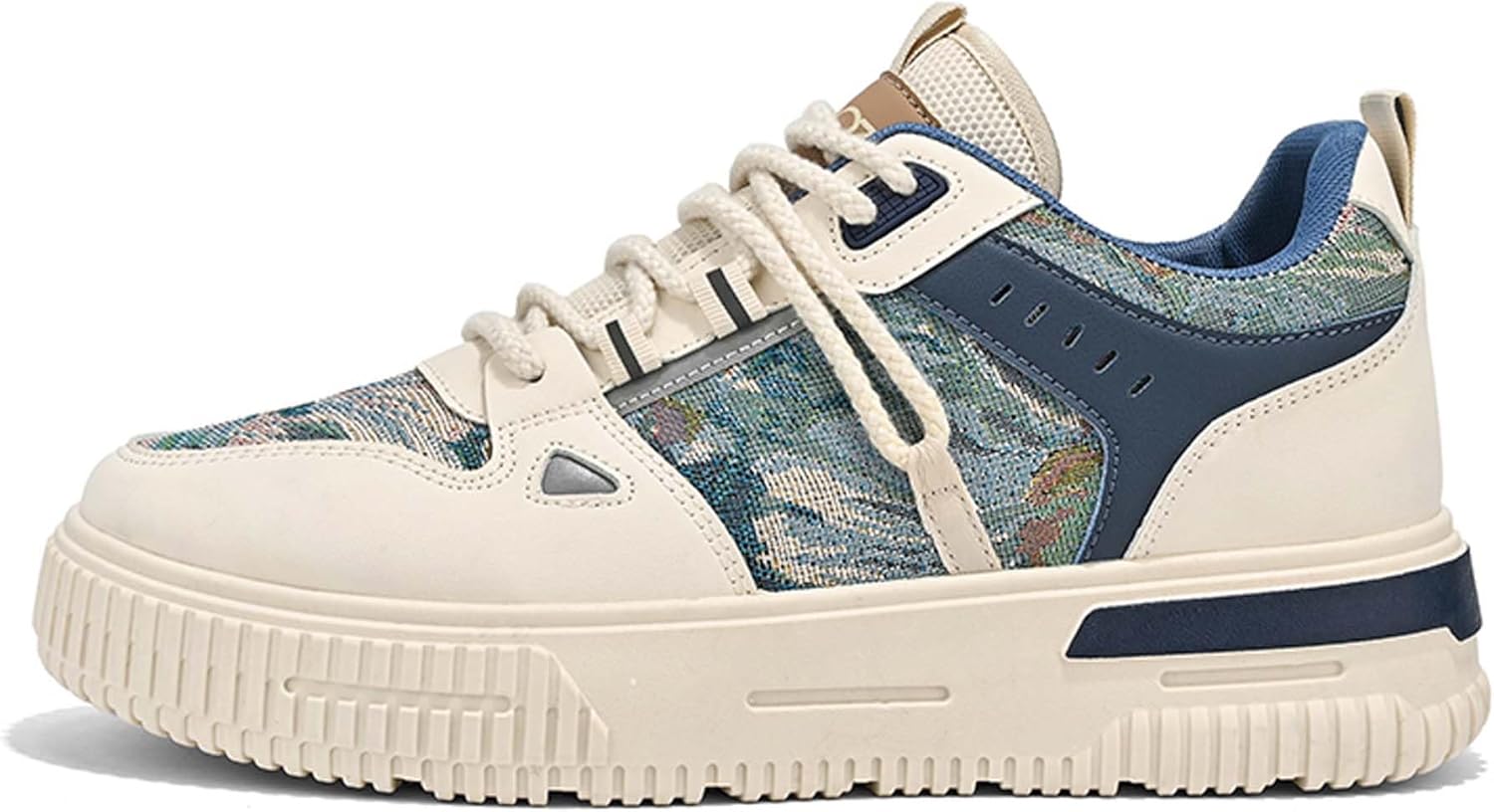 

Мужские и женские низкие кеды для скейтборда, застегивающиеся на шнурки, с противоскользящей и износостойкой резиновой подошвой, повседневные кроссовки с узором, для коротких пробежек, дышащие обувь с толстой подошвой для ходьбы Dzbajrqm