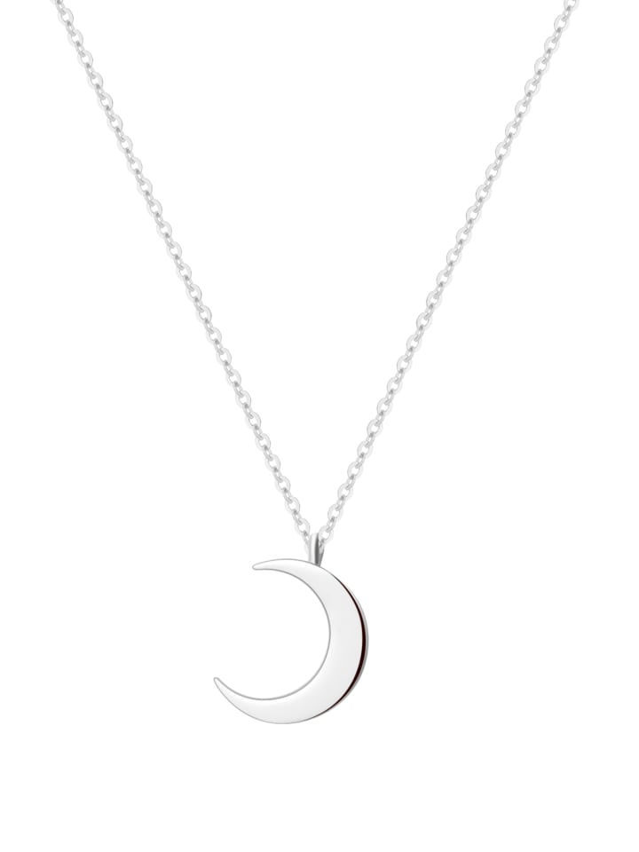 

Hey Happiness Подвеска в виде луны, нержавеющая сталь, серебристый цвет - (Д) 41-46 см