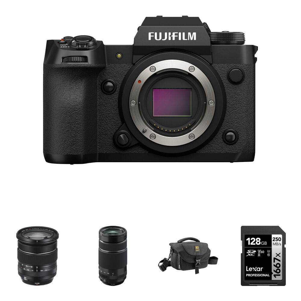 

Беззеркальная камера FUJIFILM X-H2 Mirrorless Camera with 16-80mm and 70-300mm Lenses