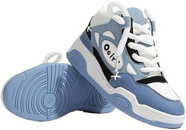 

Мужские высокие кроссовки для ходьбы, бега по дороге, скейтбординга, модные кроссовки Odipon, синий