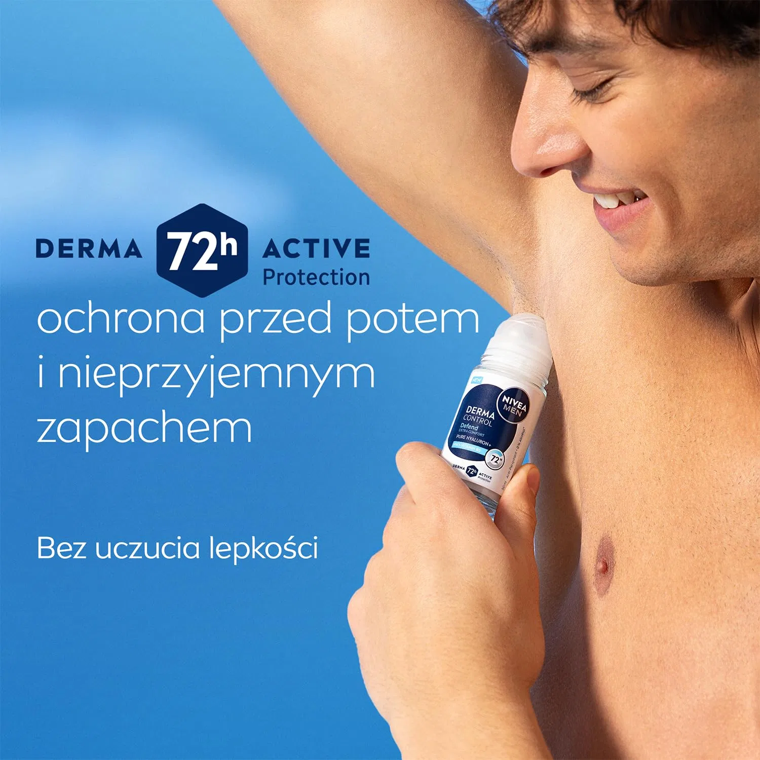 Мужской роликовый антиперспирант NIVEA MEN Derma Control Defend, 72 ч защиты, 50 мл (5 шт.) Nivea — фото 3
