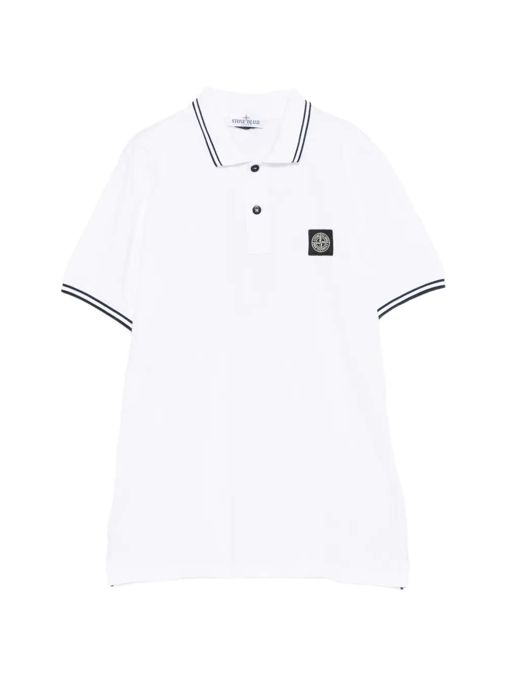 

Поло с короткими рукавами Stone Island Junior, белый