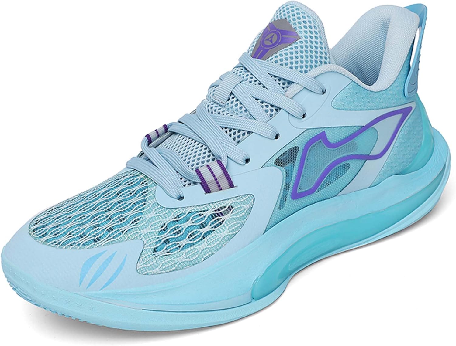 

Мужские высокие кроссовки для баскетбола, модные кеды на шнуровке для стильного баскетбольного образа, удобные, легкие, дышащие и нескользящие теннисные кроссовки Vtiao, синий