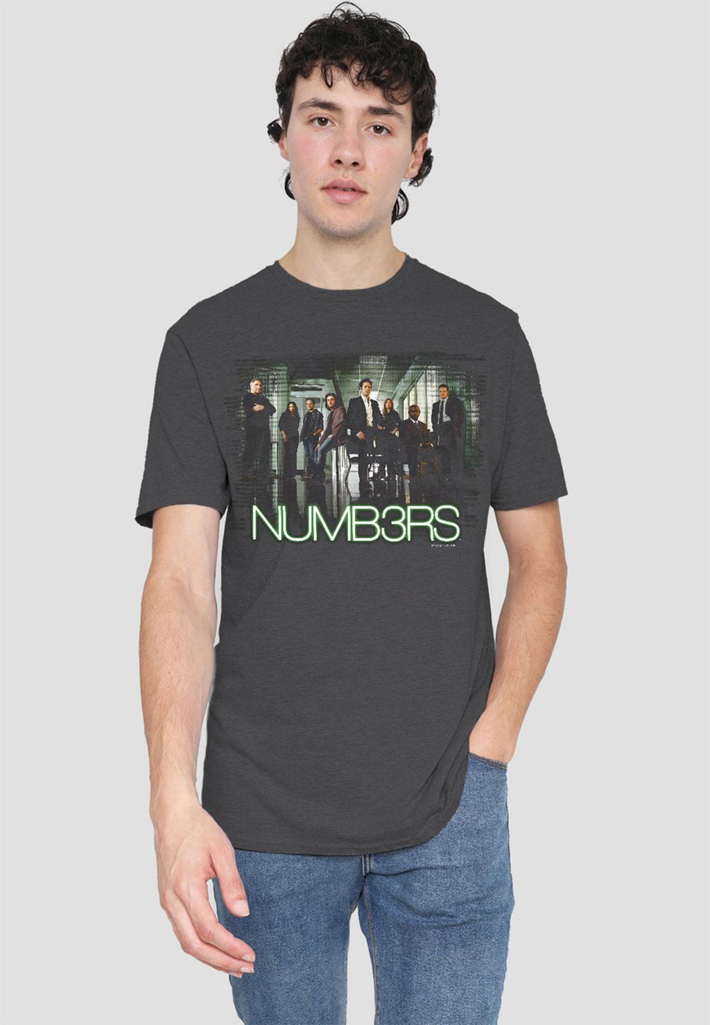 

Футболка с принтом NUMBERS CAST Cotton Soul, антрацит