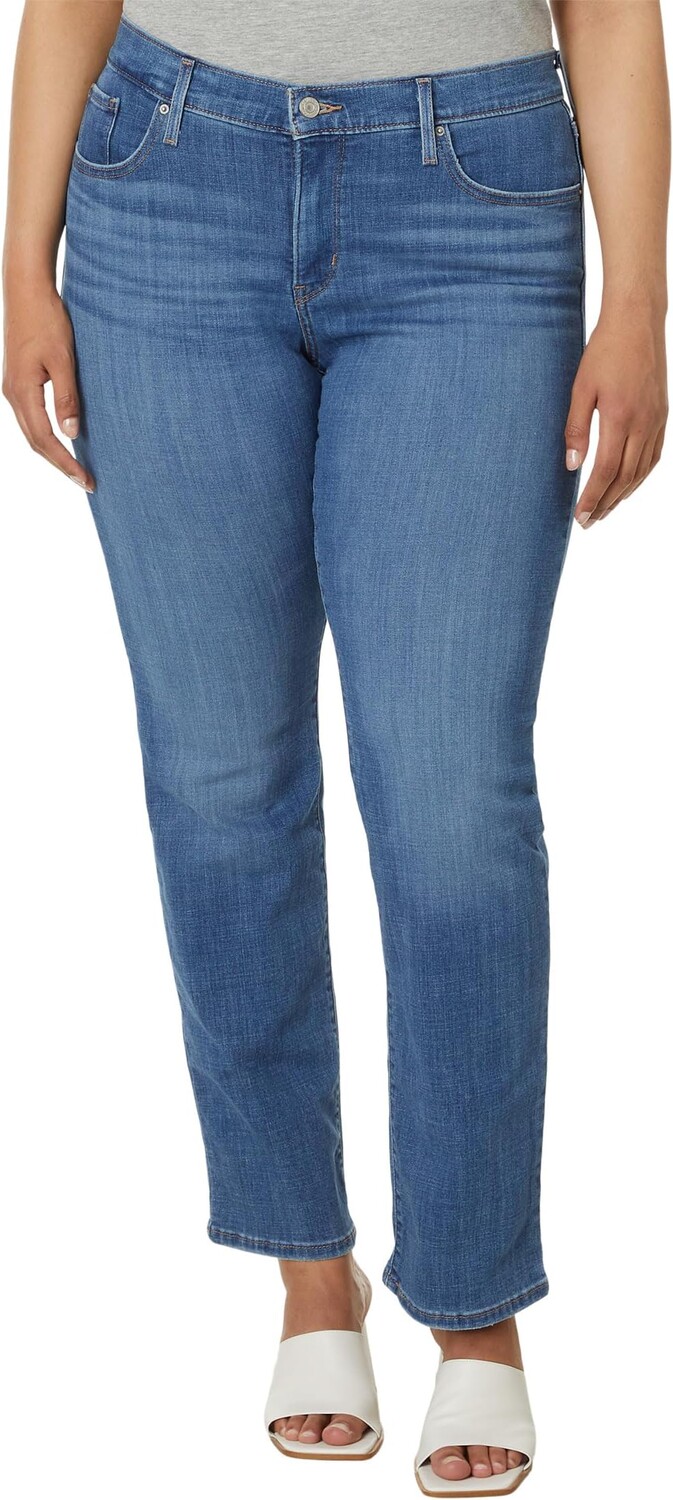 

Джинсы Levi's Womens Plus Size 314 Shaping Straight Jeans, цвет Lapis Gem