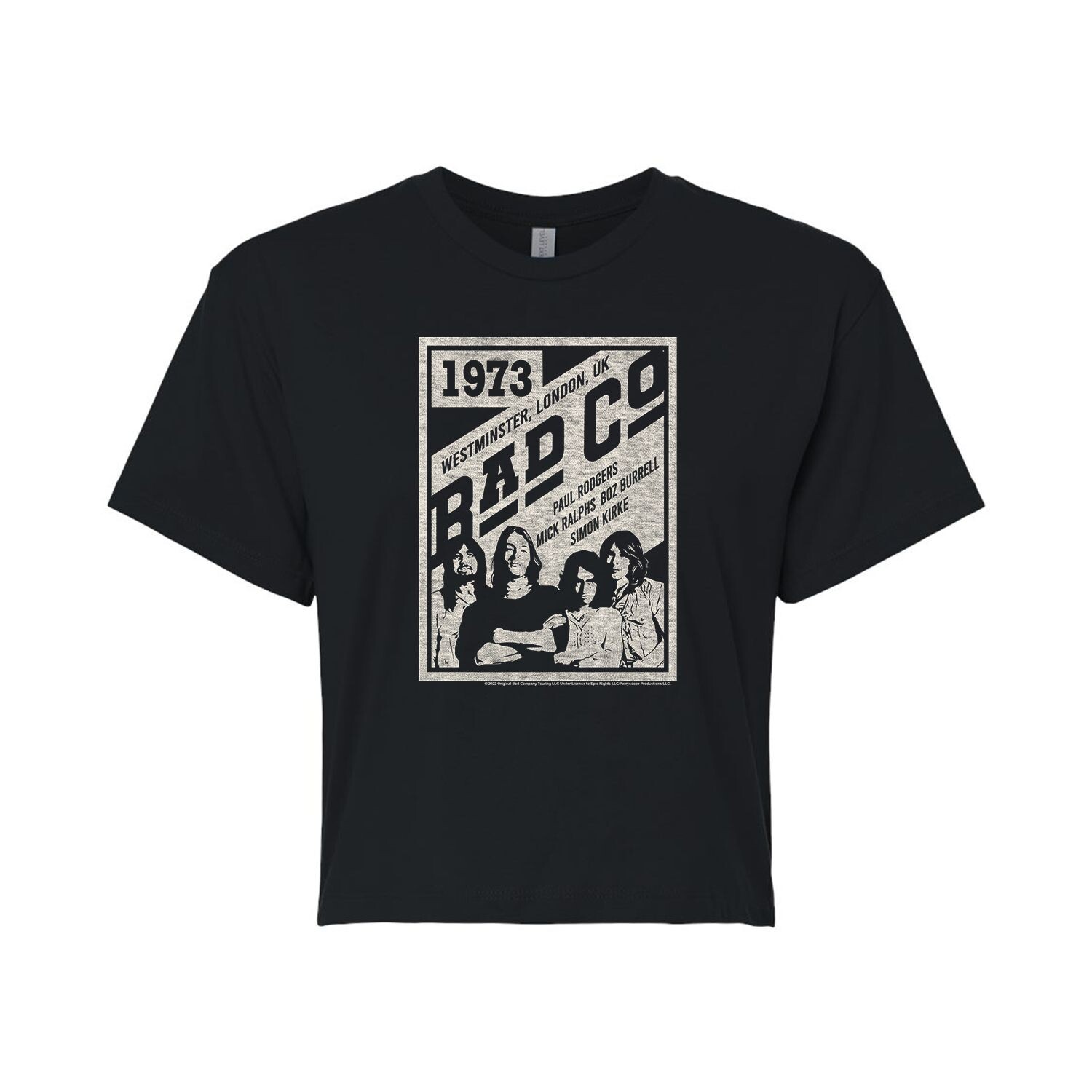 

Укороченная футболка с рисунком и плакатом Juniors' Bad Company Licensed Character