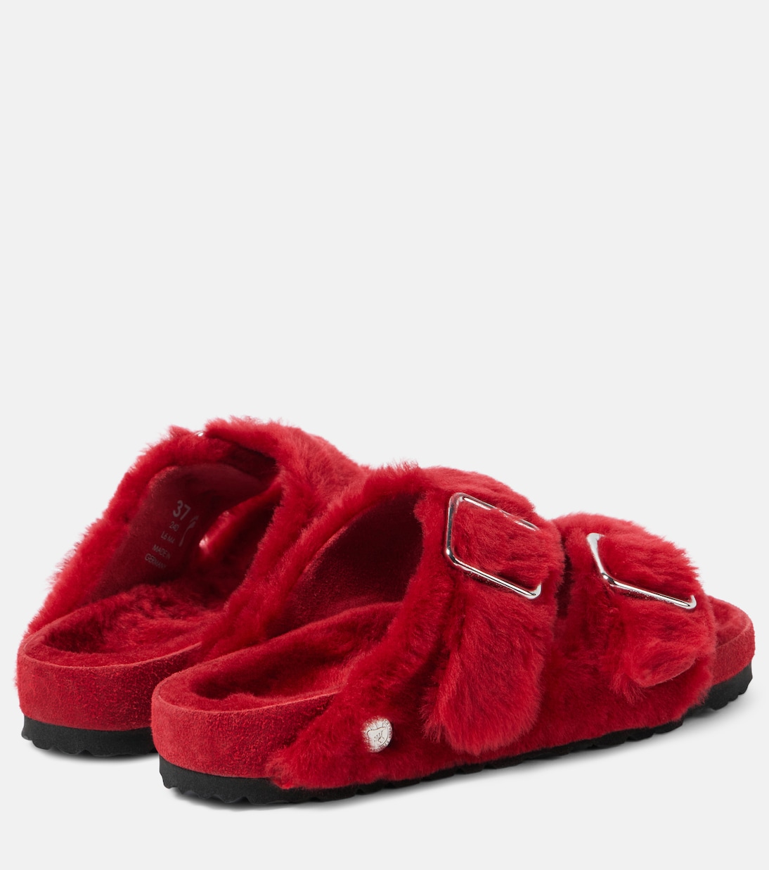 Сандалии из овчины Аризона Birkenstock 1774, красный — фото 2
