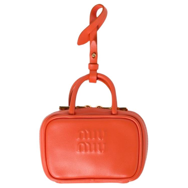 

MIU MIU Кожаный аксессуар для сумки женский оранжевый, Orange