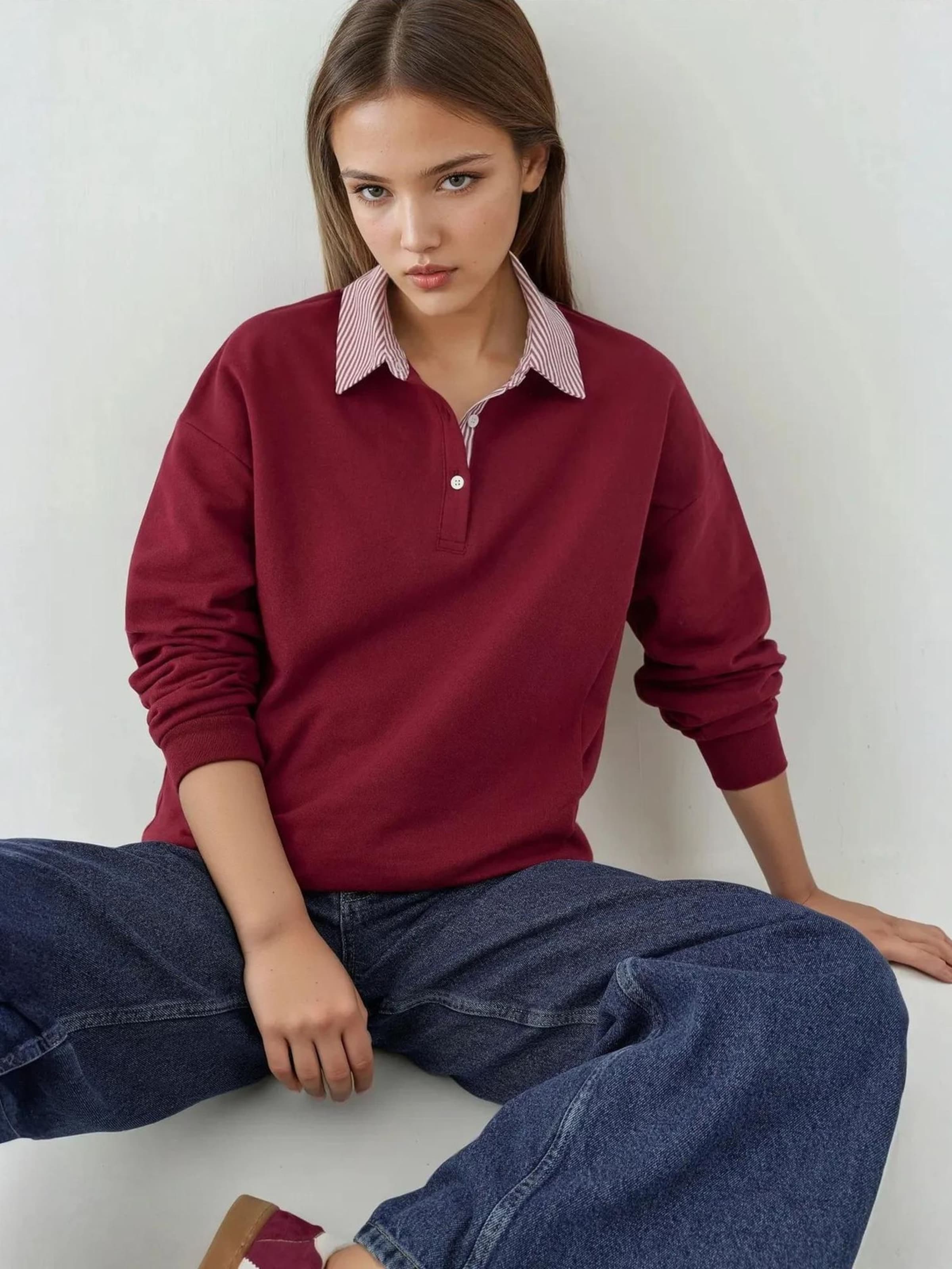 

Hiccup Свитшот в бордовом цвете