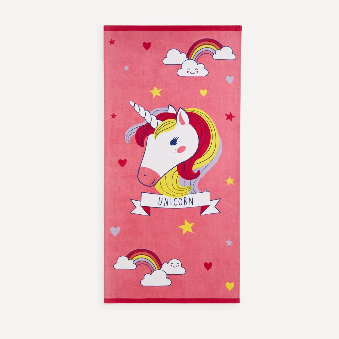 

Детское пляжное полотенце Unicorn 22 Basics El Corte Inglés, розовый