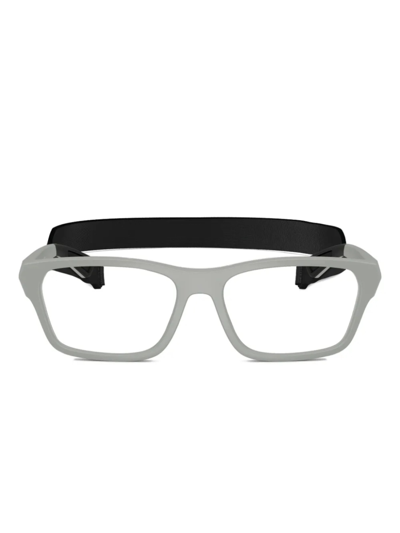 

Prada Linea Rossa rectangle-frame очки, серый