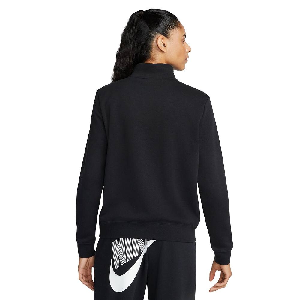 Женская флисовая толстовка с молнией без четверти Nike Sportswear Club, цвет Birch Heather — фото 2