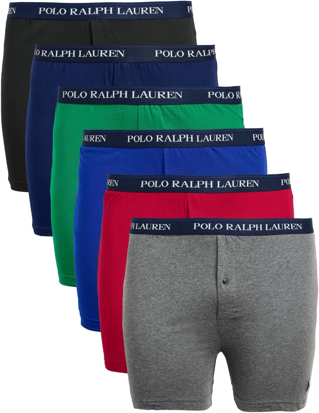 Боксеры POLO RALPH LAUREN, Polo Black/Heritage Royal/Charcoal Heather/Classic Red/Holiday Navy/Erin Green