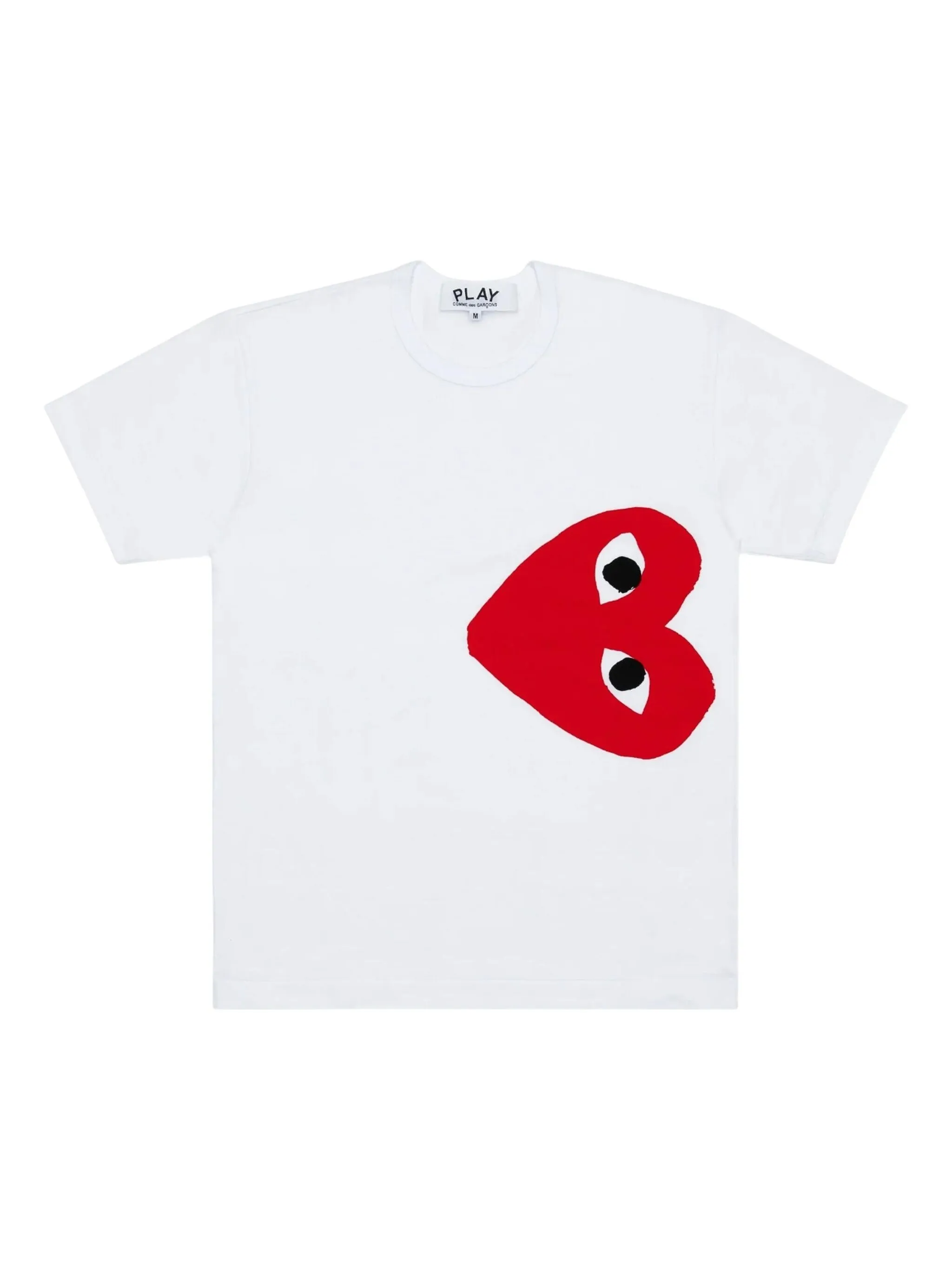 

Футболка Side Heart с логотипом Comme Des Garçons Play, белый