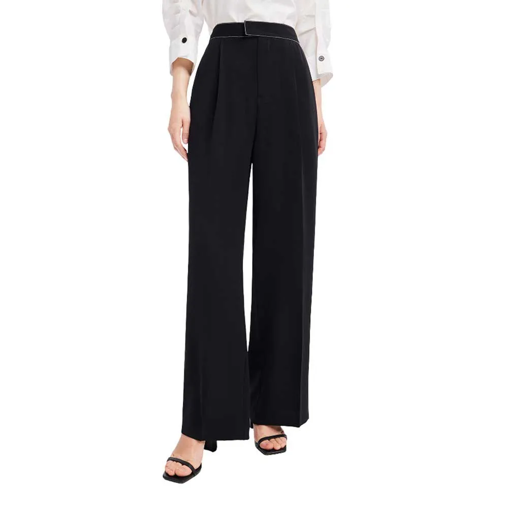 

Брюки Lily Fashionable Solid Colour Wide Leg, черный