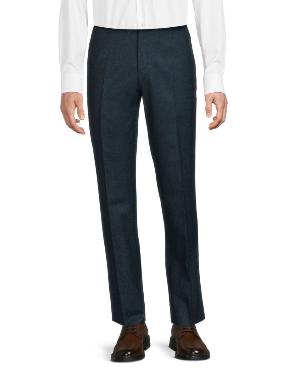 

Шерстяные брюки Parker Modern-Fit Zanella, цвет Dark Teal
