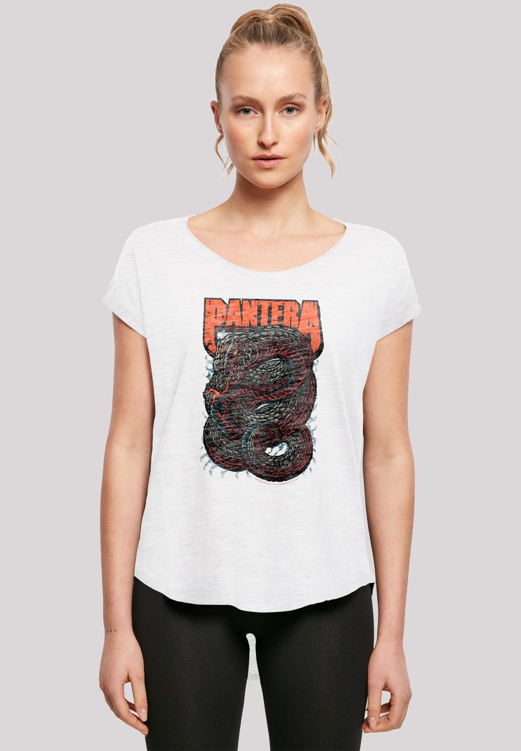 

Футболка с принтом PANTERA VENOMOUS SNAKE F4NT4STIC, белый