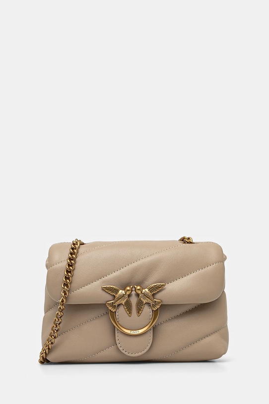 

Кожаная сумка Pinko, бежевый