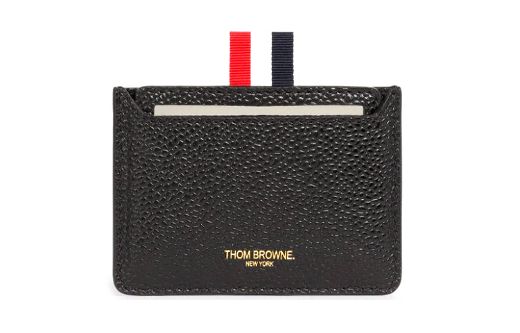 

Кожаный картхолдер для мужчин черный THOM BROWNE, Set (Bag+Dust Bag)