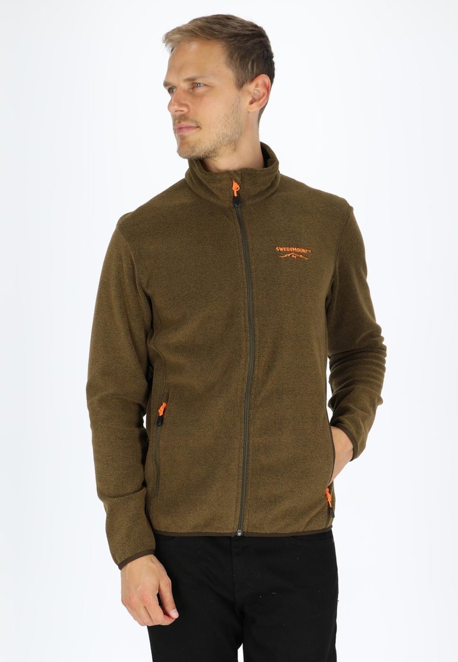 

Флисовая куртка Swedemount Fleece jacket, Forest Green Melange Orange/Green