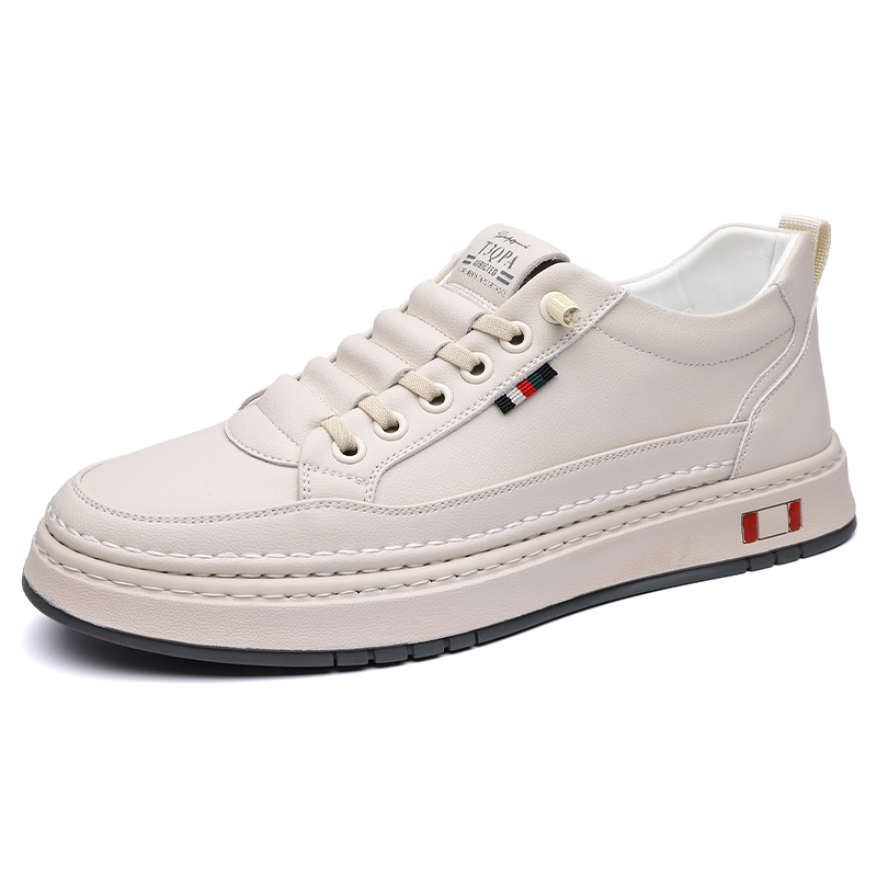 

POPULAR ROUSE PR Мужские низкие скейтерские кеды бежевые, цвет Beige