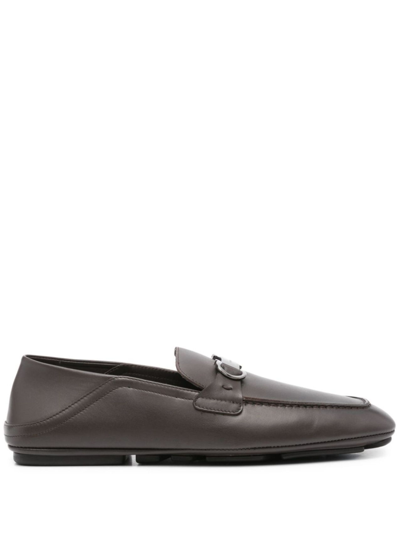 

Ferragamo лоферы со вставками, коричневый