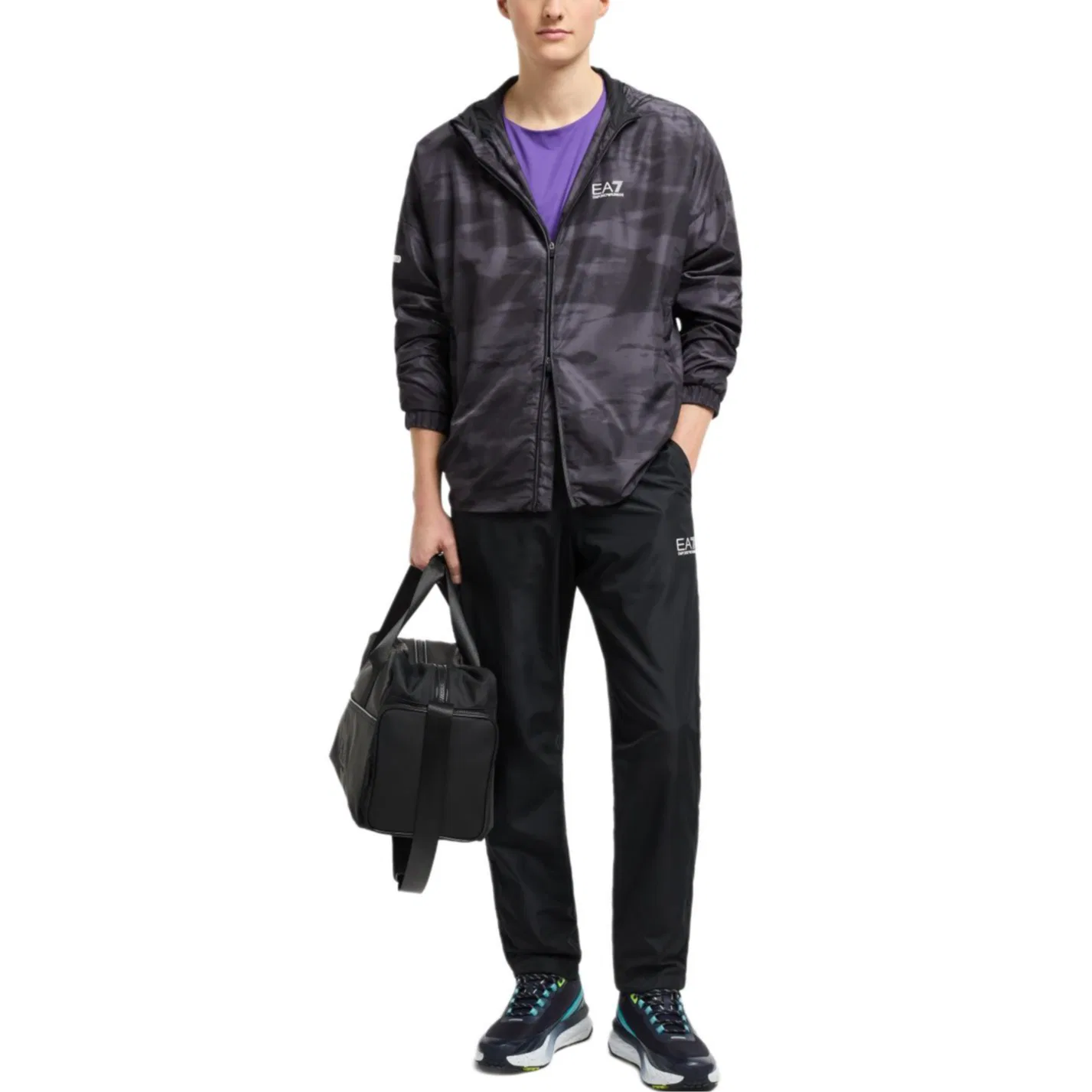 Толстовка EA7 Casual Sportswear Men's Black EMPORIO ARMANI — фото 3