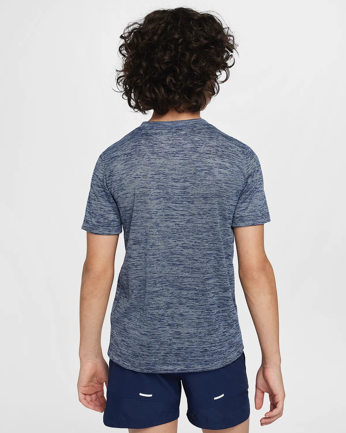 Детская футболка Nike Legend Dri-FIT для тренировок, Midnight Navy/Pure/Heather — фото 2