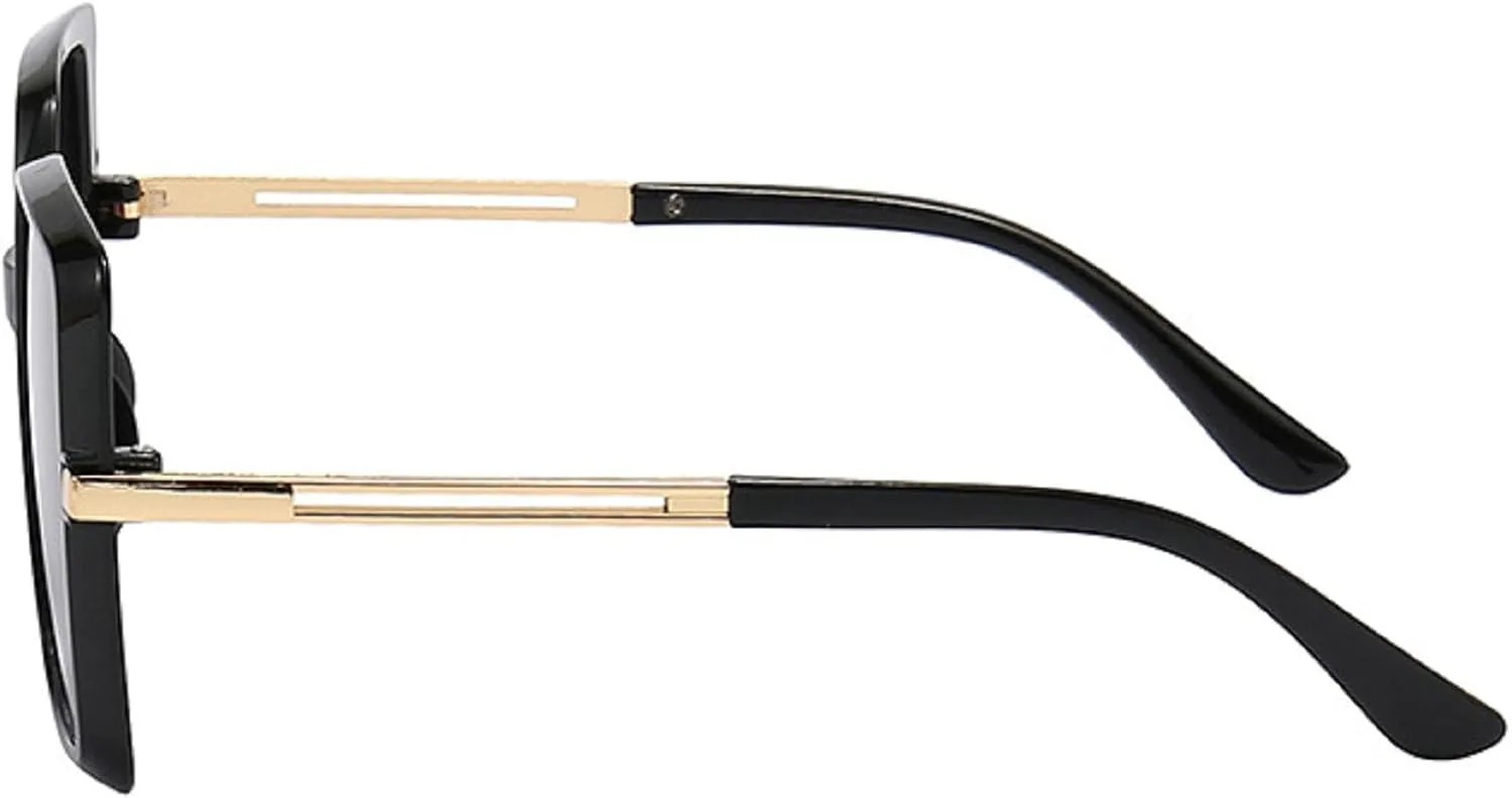 

Модные большие квадратные женские солнцезащитные очки в крупной оправе, трендовые солнцезащитные очки с градиентным переходом цвета, защита V400 mincl, Red