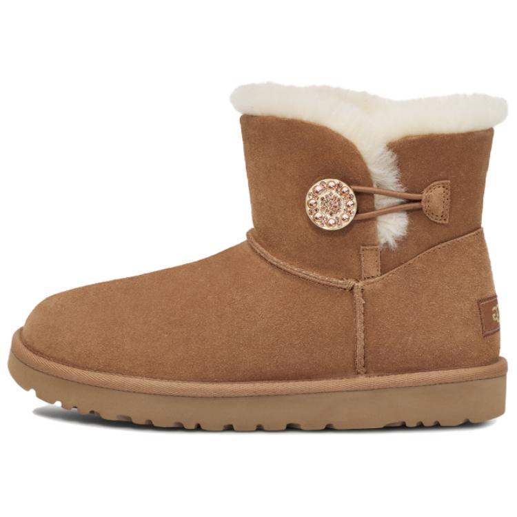 Женские короткие термосапоги для снегоступов, каштановые UGG, Chestnut