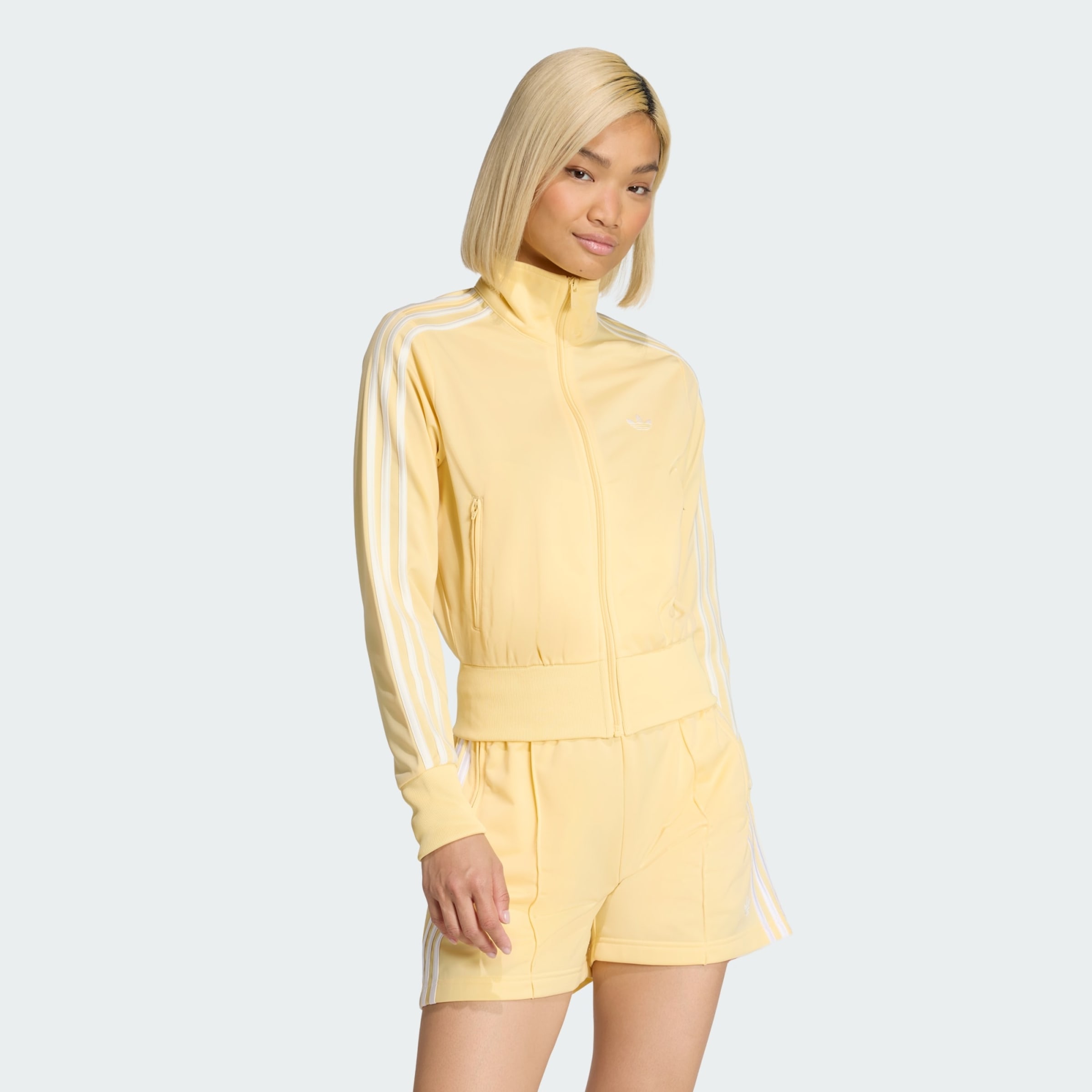 Adidas Originals Толстовка с молнией 'Firebird Classic' в желтом цвете — фото 2
