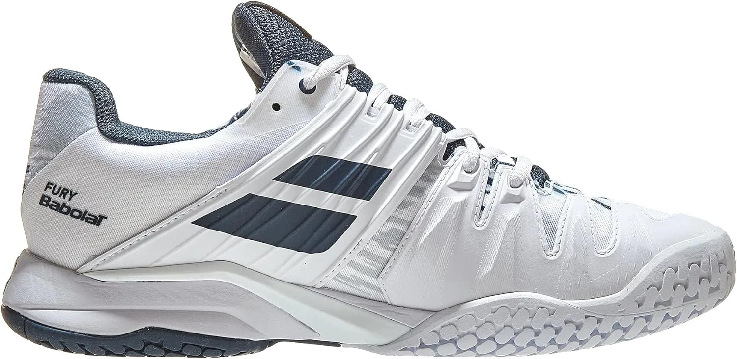 Мужские теннисные кроссовки Babolat Propulse Fury Ac All-Court Shoes, бело-синие — фото 3