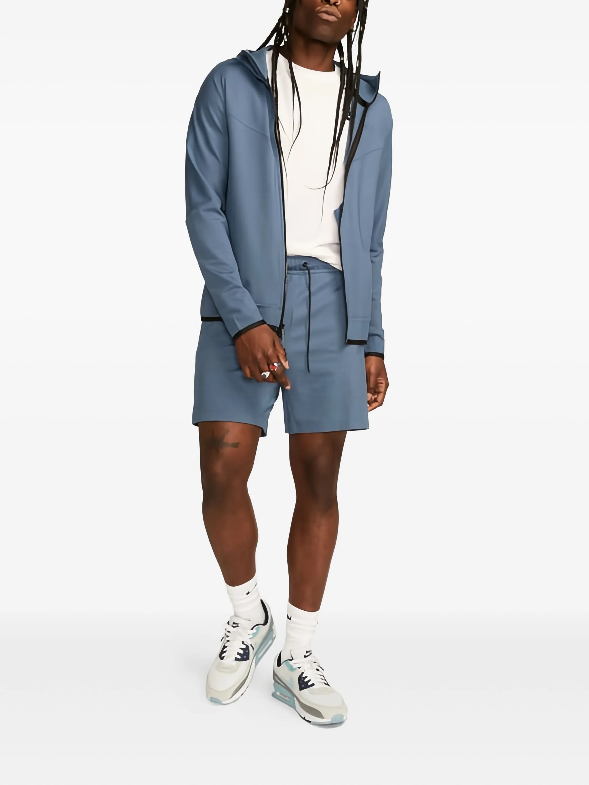 Спортивные шорты с вышитым логотипом Nike, синий — фото 2