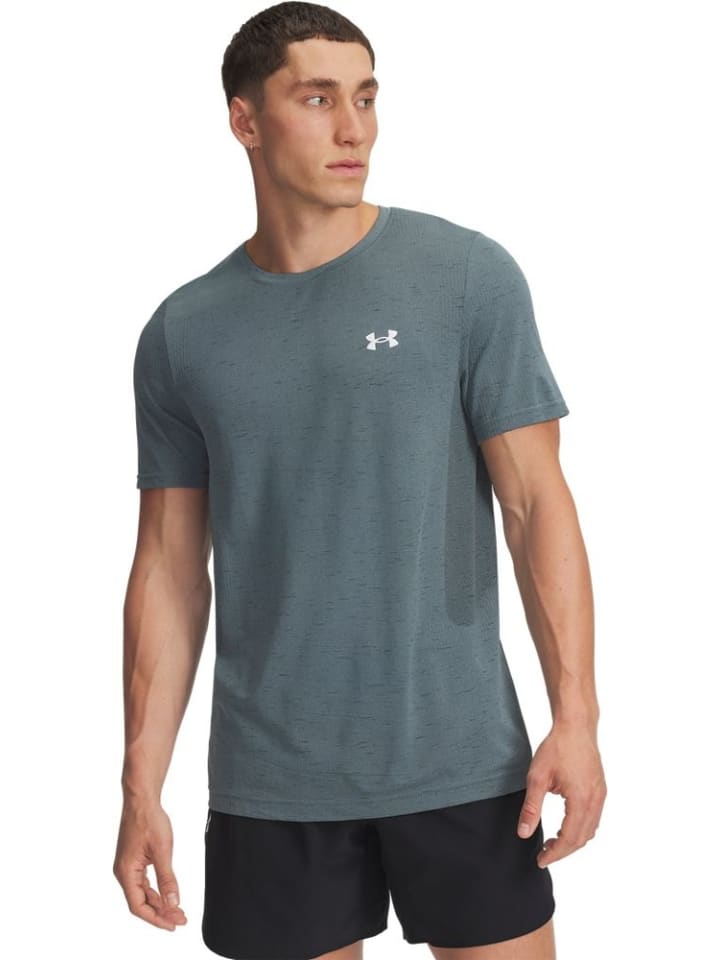 

Спортивная футболка Vanish Seamless T-Shirt синего цвета Under Armour
