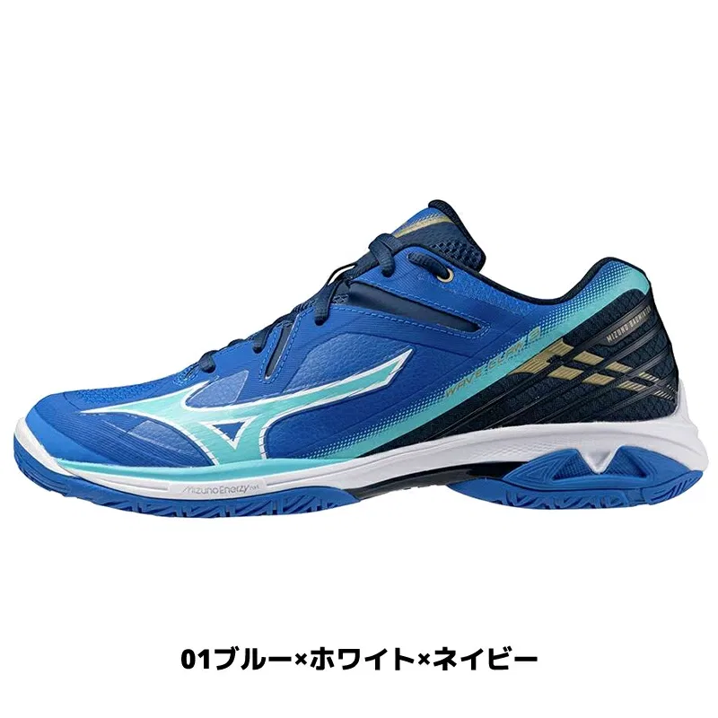 Бадминтонные кроссовки «Wave Claw 3 FIT» от Mizuno, 01 Blue X White X Navy — фото 2