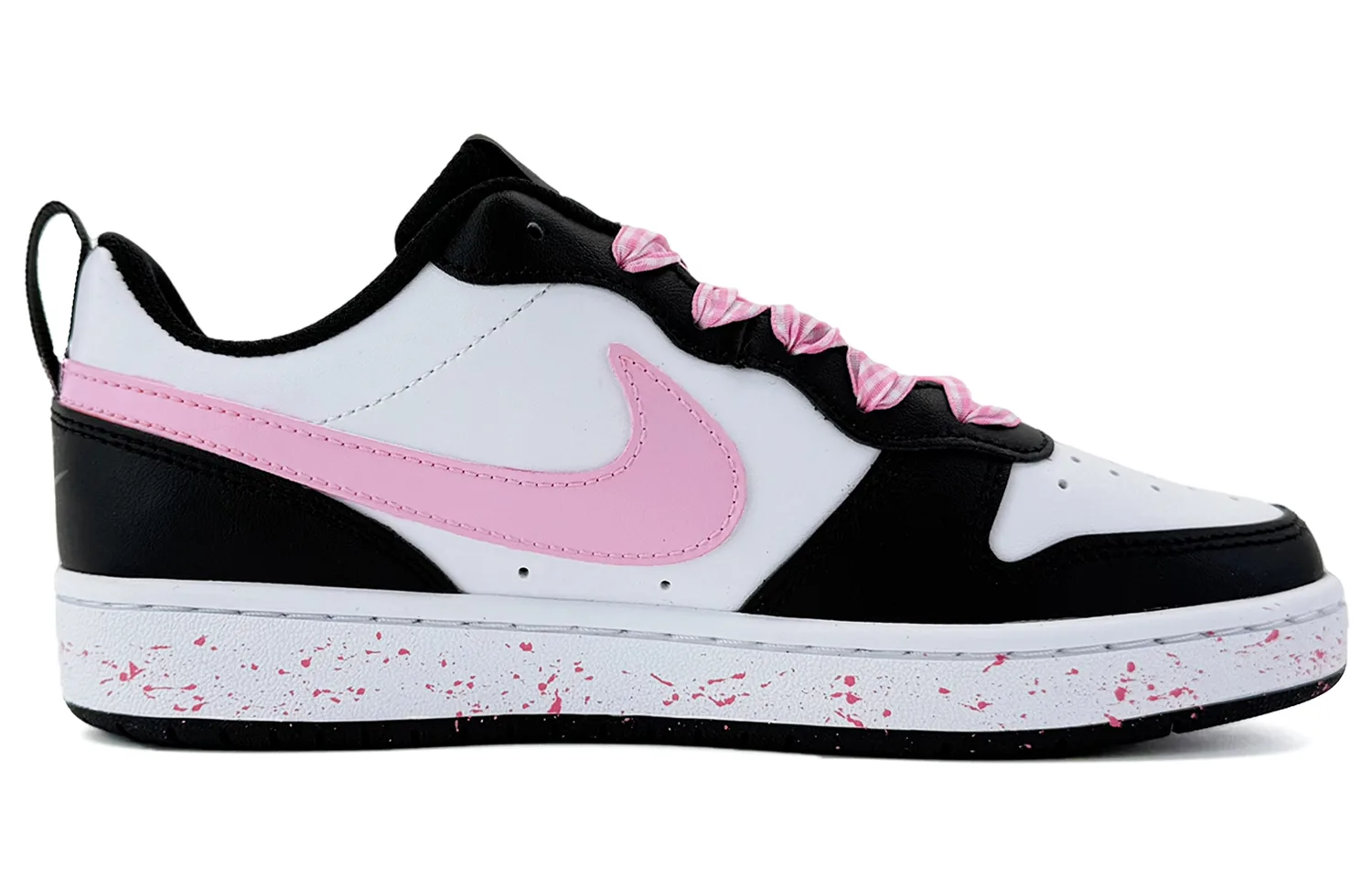 Court Borough Suixin, Sweetheart Kitten, Кроссовки для скейтбординга детские Slip Resistant низкие из кожи Shopping Bag Nike, черный — фото 4