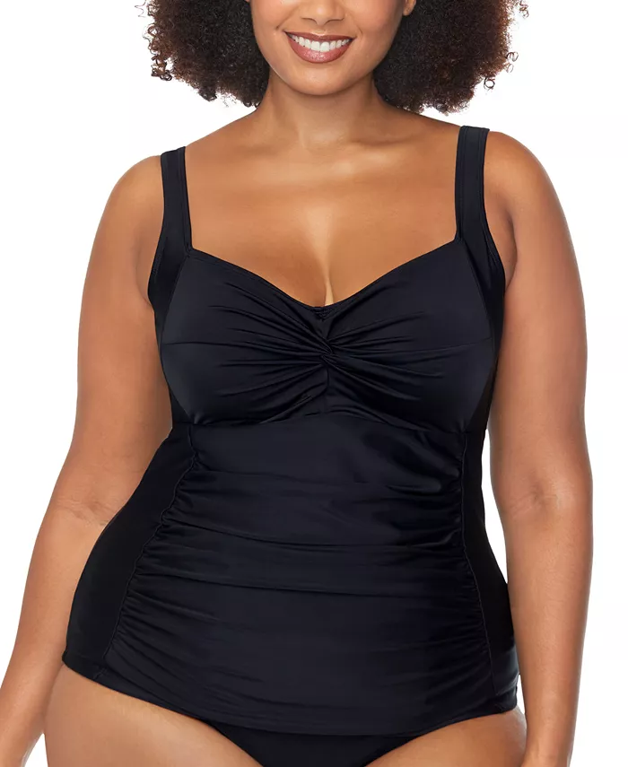 

Модный топ-танкини Trendy Plus Sasha Sweetheart Raisins Curve, черный